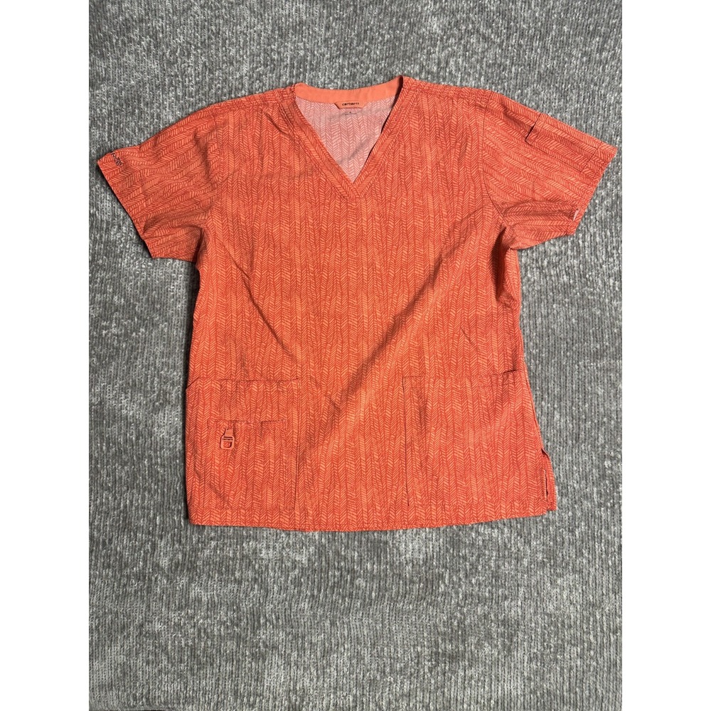 Carhartt Women's Pocket STRETCH V-Neck Print Scrub Top L C12114